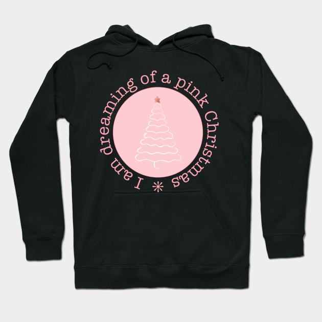 Dreaming of a pink Christmas Hoodie by Home Cyn Home 